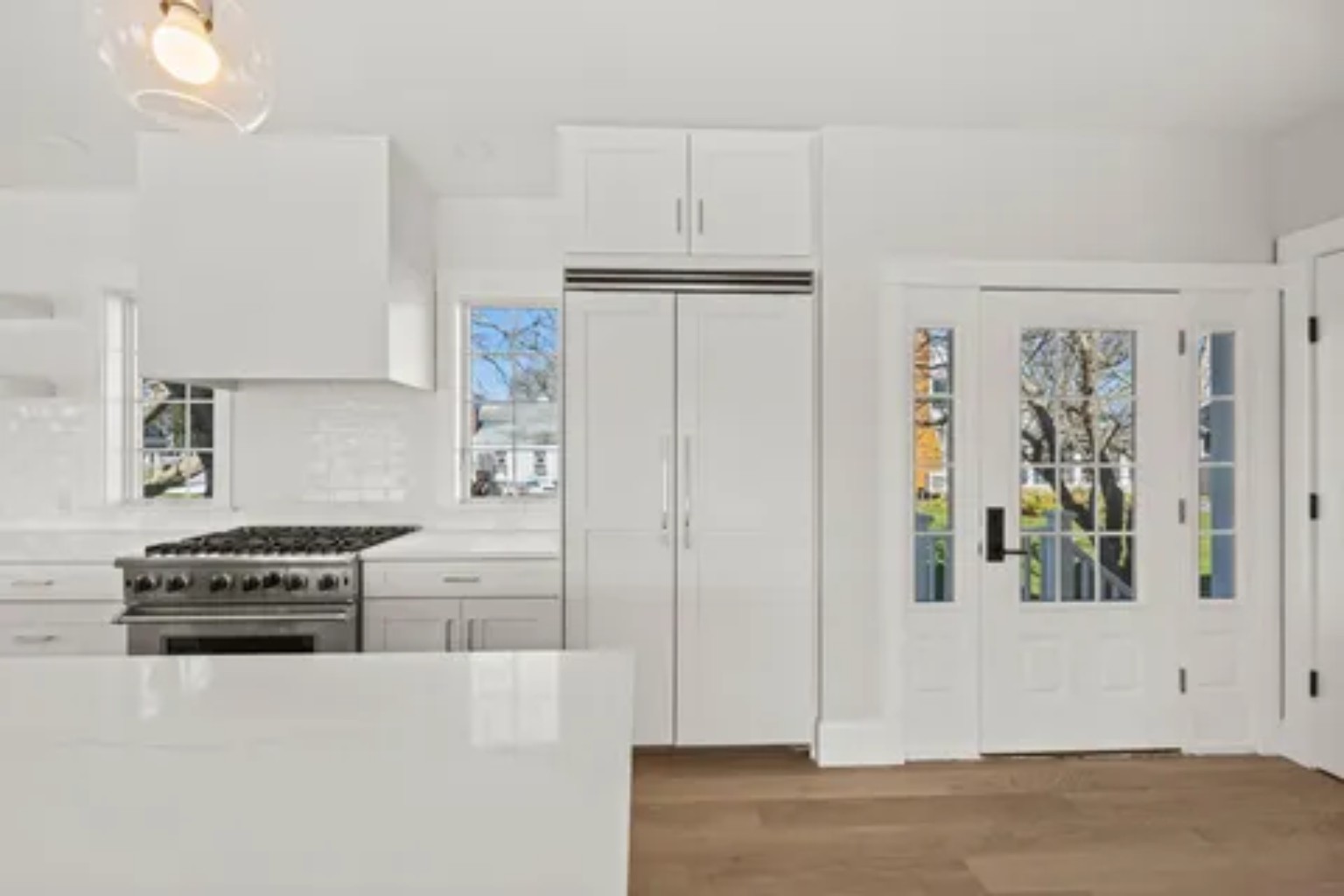 Finished kitchen cabinetry
