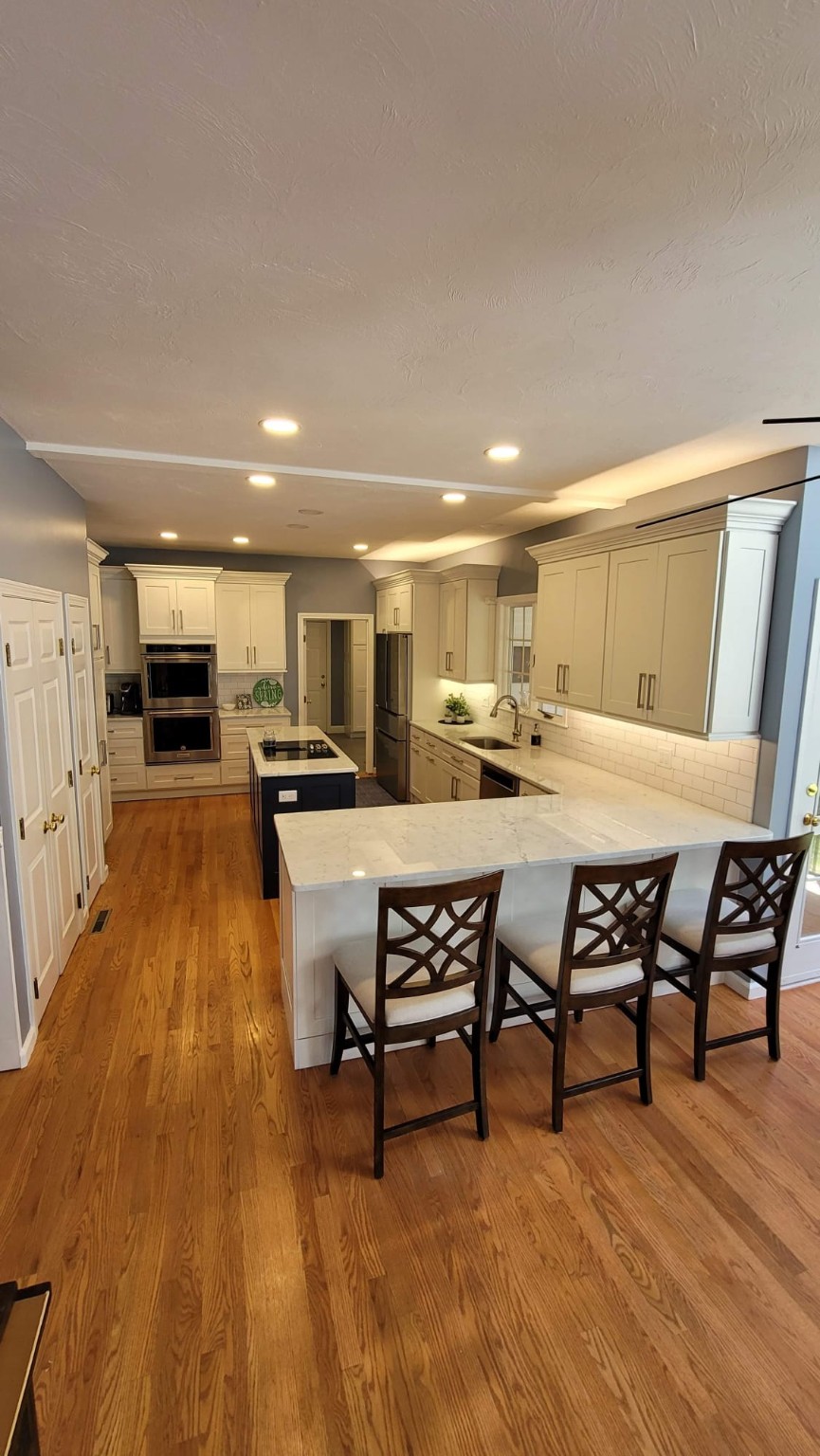 Finished kitchen remodel by MWF Custom Homes
