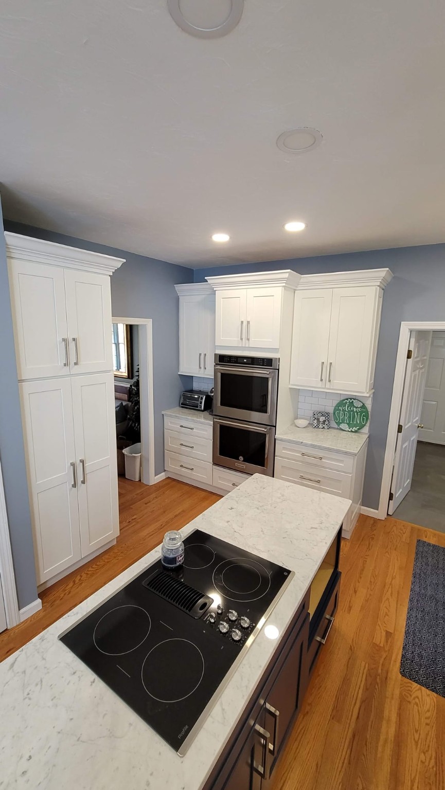 Finished kitchen cabinetry