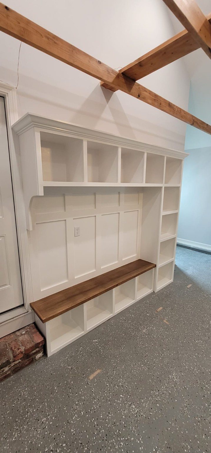 Custom built-in bench